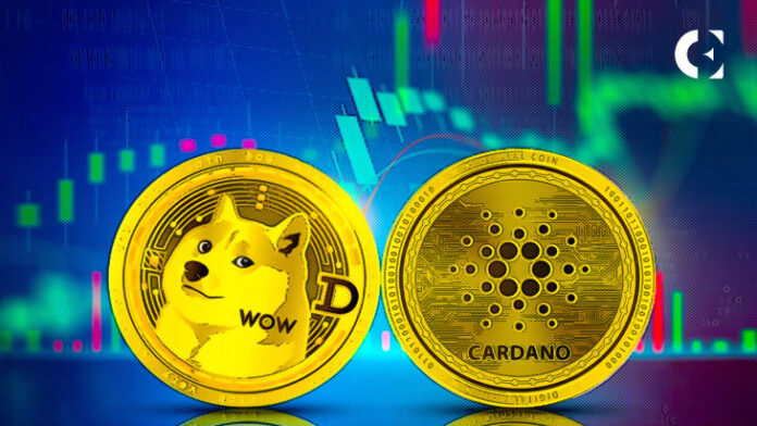 Dogecoin Price Analysis, Comparing to cardano
