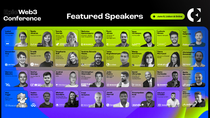 Epic Web3 Conference for builders & founders taking place this June in Lisbon, Portugal