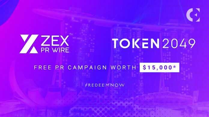 Calling All Crypto Projects: ZEX PR WIRE Presents a Rare Chance – A Complimentary $15,000-Valued PR Campaign for the Initial 100 Participants at Token 2049 Singapore Edition