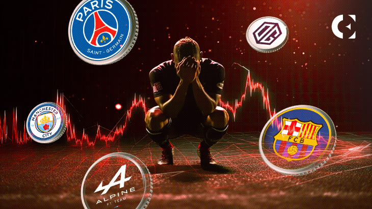 Fan Token Fears Grow as BAR, PSG, ALPINE, OG, and CITY Hit New Lows
