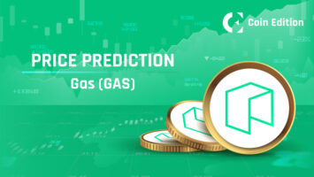 GAS price prediction chart, symbolizing crypto market trends and data analysis in Web3.