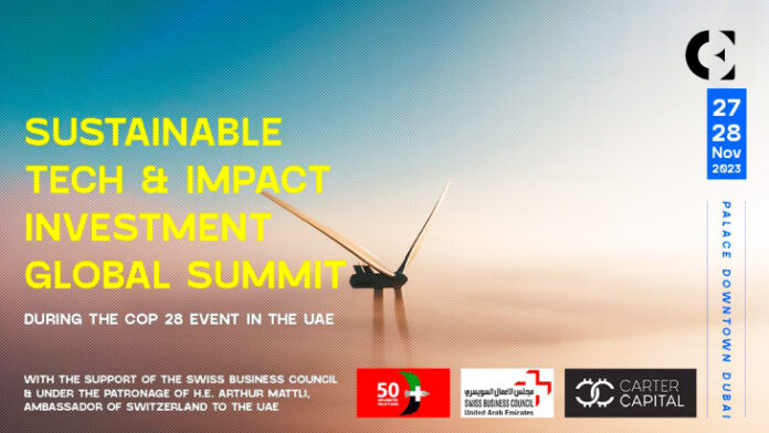 Carter Capital presents the 2nd edition of its Global Summit- The Sustainable Tech & Impact Investment Global Summit