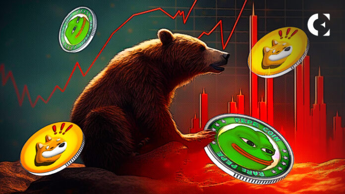 Цены PEPE и BONK падают, но медведи могут скоро исчерпать себя