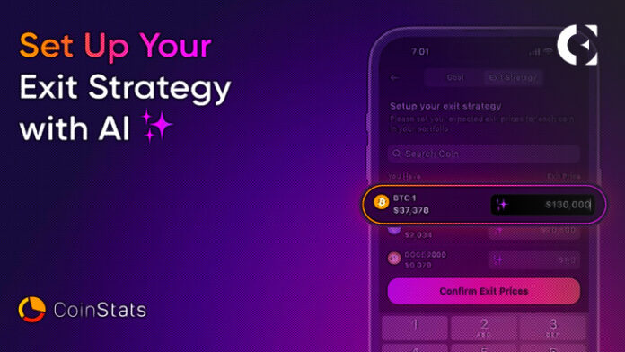 CoinStats Launches AI-powered Exit Strategy Feature to Maximize User Profits