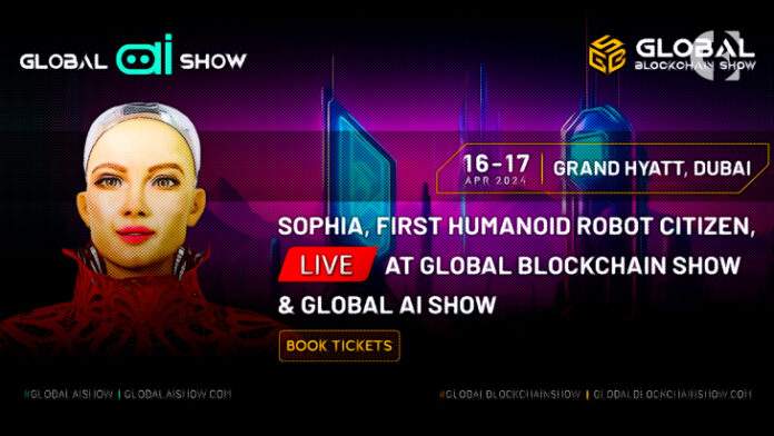 World’s First Humanoid Robot Sophia Takes Center Stage: Join the Global AI & Global Blockchain Show to Witness History