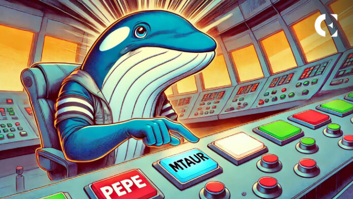 Crypto whales Move to MTAUR as 1 Trillion PEPE Shifts to Binance