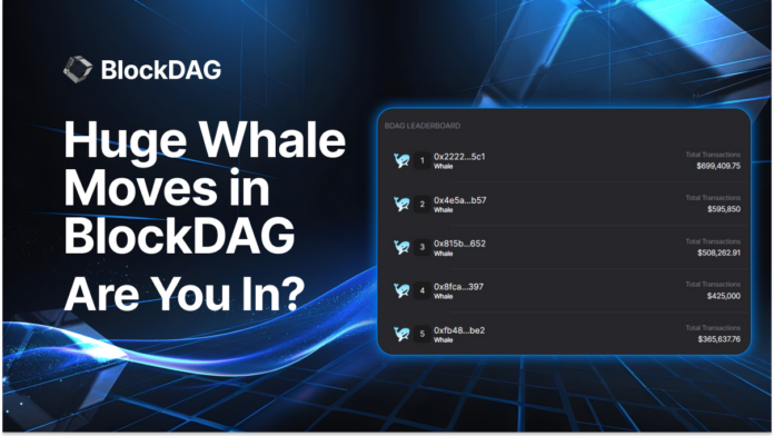 BlockDAG’s Dashboard Shows Whale Activity, Lifting Presales to $39.4M Amid Dogecoin Stagnation and BONK Optimism