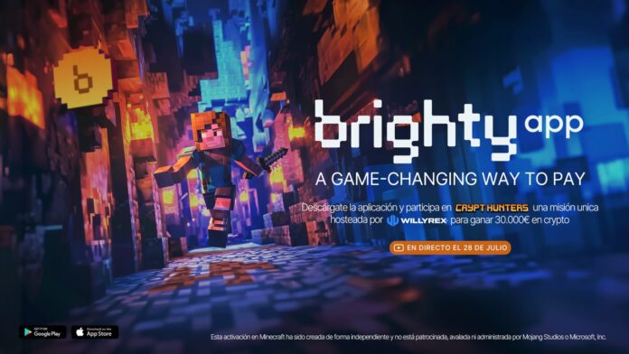 La aplicación Brighty se asocia con Willyrex para un concurso de Minecraft de alto riesgo