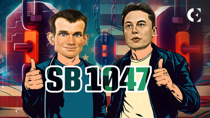 Elon Musk and Vitalik Buterin Support California’s AI Bill