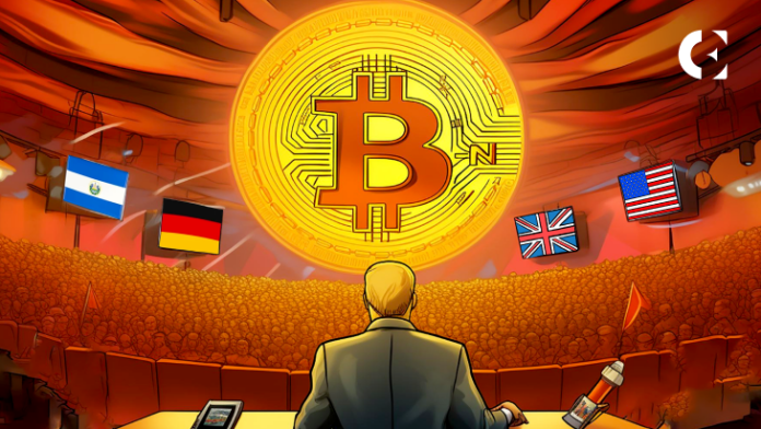 Government Bitcoin Rankings US Tops List, Bhutan and El Salvador Active