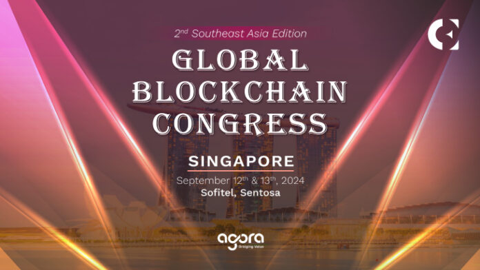 2nd SEA – Global Blockchain Congress by Agora Group on September 12th and 13th in Singapore.