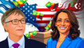 Bill Gates Joins Billionaire Donors Backing Kamala Harris with $50M