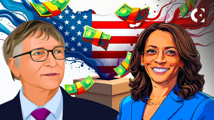 Bill Gates Joins Billionaire Donors Backing Kamala Harris with $50M