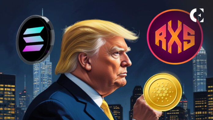 Solana (SOL) Set for $1300 Amid Trump’s Crypto Rally, Cardano (ADA) Eyes $12 Mark, But Rexas Finance (RXS) Will Hit It First