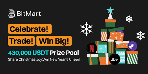 BitMart annonce la campagne de Noël et du Nouvel An 2024 avec une cagnotte de 430 000 USDT et des offres exclusives pour les fêtes