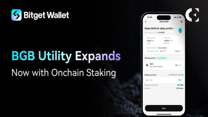 Bitget Wallet Launches BGB Onchain Staking, Expanding BGB Utility