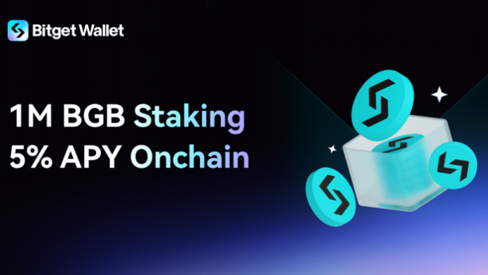 Bitget Wallet Launches 1 Million BGB Onchain Staking Pool with 5% APY