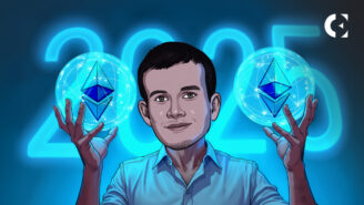 Ethereum's Vitalik Buterin illustration depicting 2025 roadmap shift focusing on network resilience and user privacy features.