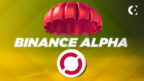 Binance Alpha logo with SOON (SOON) token graphic, highlighting upcoming listing and exclusive airdrop via Alpha Points.
