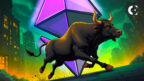 Ethereum (ETH) price chart showing "Golden Cross" formation, whale accumulation, and bullish MVRV ratio indicator.