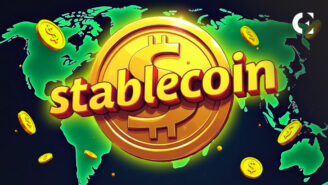 Global map with stablecoin symbols highlighting US & Hong Kong digital asset regulation efforts and financial evolution driven by stablecoins.