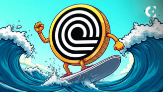 Ondo Finance (ONDO) token logo with U.S. Treasury bond & blockchain imagery, showing RWA tokenization and price chart for summer 2025.