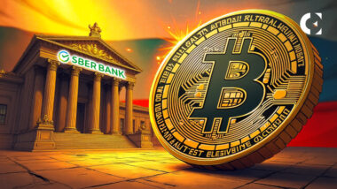 Russia Central Bank building with Ruble symbol, regulating crypto investments for elite investors in a legal sandbox with Sberbank.