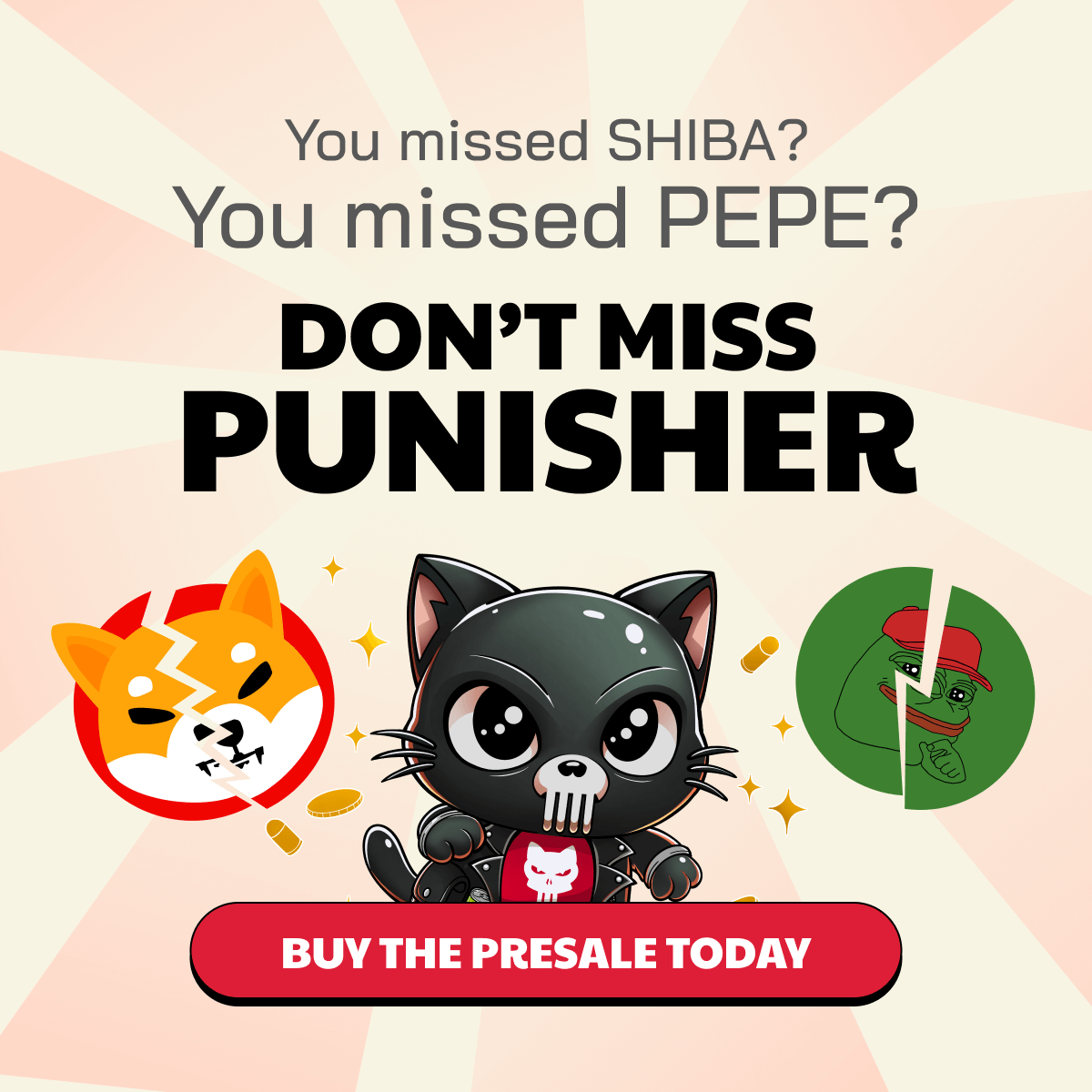 Meme Coins Are Pumping: Punisher Coin Smashes Presale Expectations, Leaving PENGU and PEPE Investors Wondering If They Missed Another 1000x Crypto