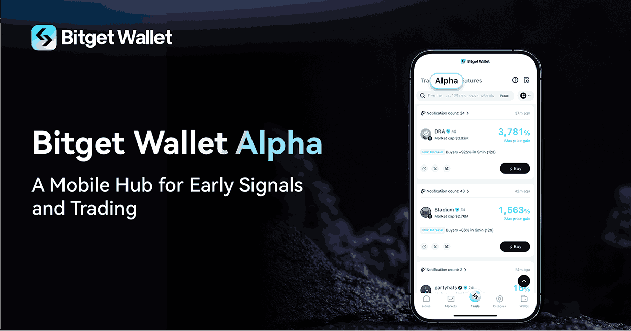 Bitget Wallet Unveils Alpha, A Mobile Hub for Early Signals and Trading