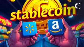 A news report on major US retailers like Amazon and Walmart exploring the launch of proprietary stablecoins to cut payment fees.