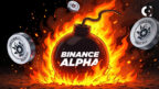 A news report on the volatile market debut of the BOMB token, the latest project featured on the Binance Alpha platform.
