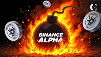 A news report on the volatile market debut of the BOMB token, the latest project featured on the Binance Alpha platform.
