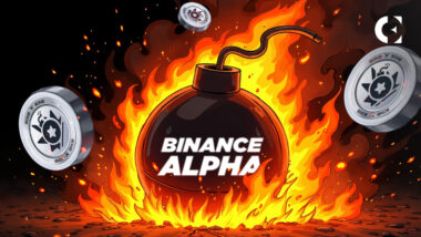 A news report on the volatile market debut of the BOMB token, the latest project featured on the Binance Alpha platform.