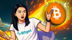 A news report on Bitget CEO Gracy Chen's market analysis, including her prediction for an "inevitable" $1 million Bitcoin price.