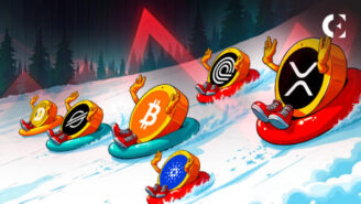 Crypto analyst Michael van de Poppe's altcoin market analysis, showing his portfolio rebalancing during a market cras
