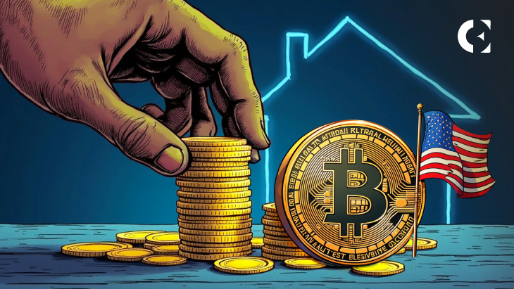 FHFA directive for crypto in mortgages showing a house icon with Bitcoin and Ethereum logos, representing the policy shift.