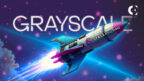 Grayscale next to a graphic representing the Space and Time (SXT) decentralized data network