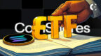 A news report on the asset manager CoinShares filing an application with the U.S. SEC for a spot Solana (SOL) ETF.