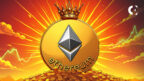 Ethereum price rally chart showing today's positive uptick, with a comparison to the similar bullish pattern from 2021