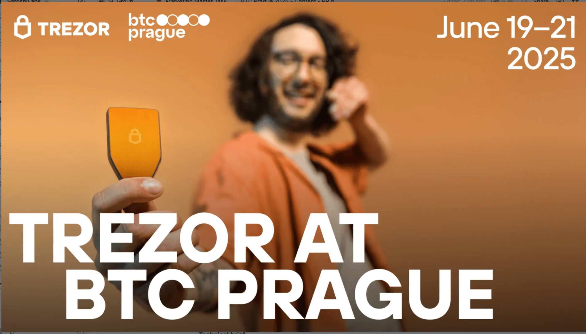 Trezor joins BTC Prague 2025 as one of the main partners