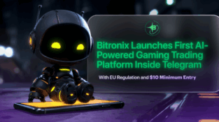 Bitronix Launches First AI-Powered Gaming Trading Platform Inside Telegram with EU Regulation and $10 Minimum Entry