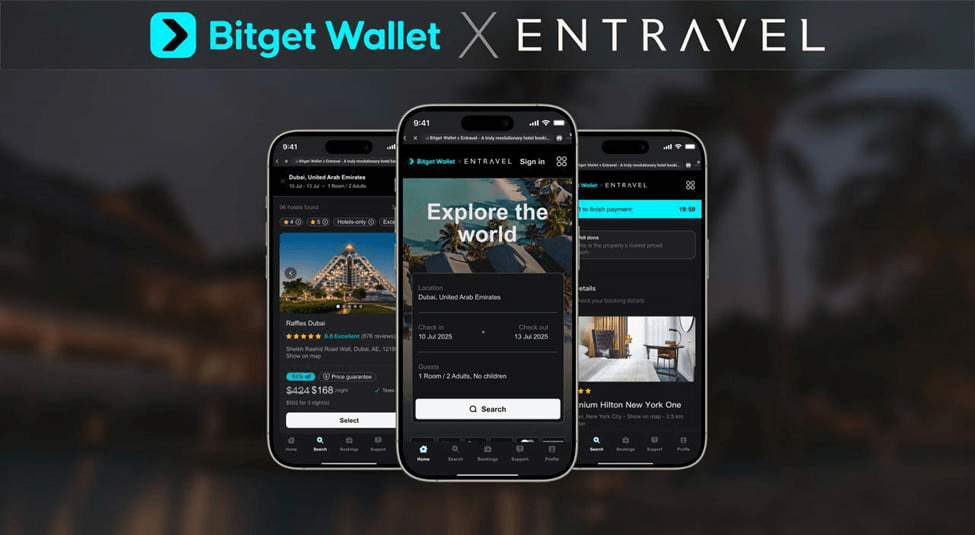 Bitget Wallet and Entravel Partner to Enable Discounted Luxury Hotel Bookings with Crypto