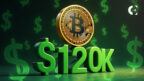 technical analysis price chart of Bitcoin (BTC) for July 2025, showing a bullish flag pattern as the price coils for a breakout below $120,000.