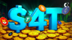 News report on the total crypto market cap reaching a new $4 trillion all-time high, with key market drivers.