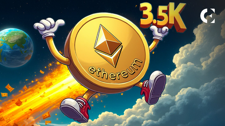 Цена Ethereum стремится к $3,5 тыс. на фоне возобновления спроса со стороны институциональных инвесторов