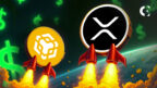 Price charts for BNB, XRP, and PENGU, showing the all-time high breakouts for the first two and the bullish setup for a potential third rally in July 2025.