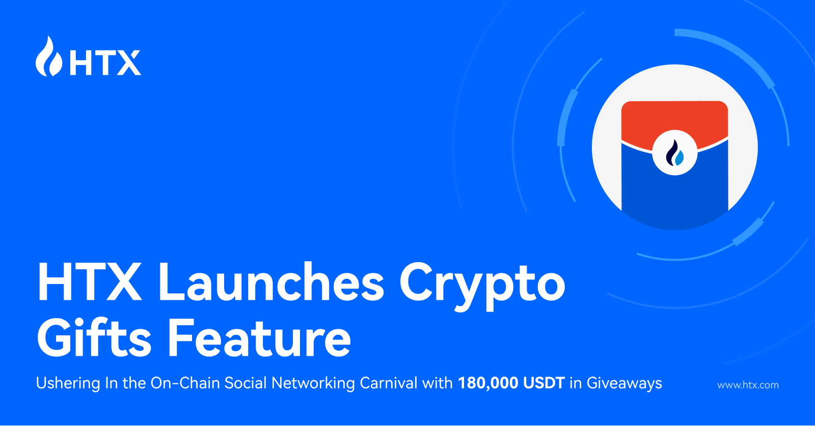 HTX Launches Crypto Gifts Feature: Ushering In the On-Chain Social Networking Carnival with 180,000 USDT in Giveaways