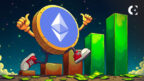 Market analysis of Ethereum (ETH) showing a 48% price gain in July and strong on-chain demand.