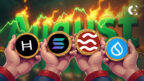 Market analysis of four altcoins to watch in August 2025: Solana, SEI, Hedera, and SUI.