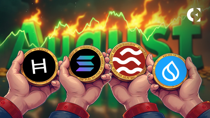 Analysts Highlight Four Altcoins with August Strength